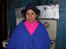 Woman from hut on Chimborazo